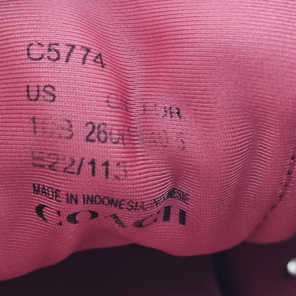 Coach Signature 270 Shoes Women's Size 10 Tech Runner Tan Pink Lace Up Sneakers - Picture 14 of 16